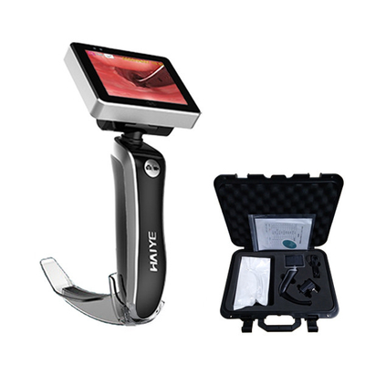3&quot; laryngoscope visuel médical d'intubation de voie aérienne d'écran avec les lames jetables