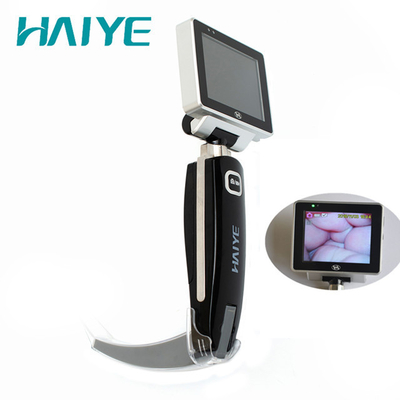 Laryngoscope visuel jetable d'examen OTO-RHINO d'écran de 3,5 pouces LED avec des lames