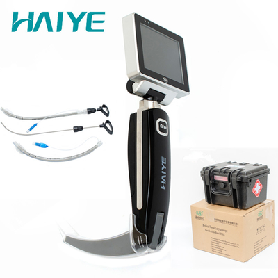 Intubation tenue dans la main optique jetable de voie aérienne de laryngoscope visuel de fibre de lame d'anesthésie
