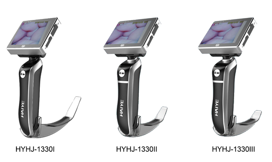 Poignée profilée ergonomique de laryngoscope visuel jetable rechargeable de batterie au lithium