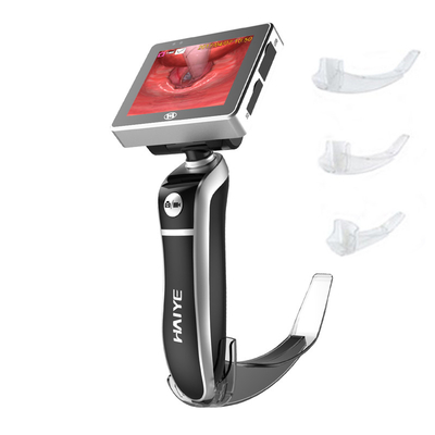 Laryngoscope visuel de PC d'anesthésie jetable médicale de lames avec l'écran de 3 pouces