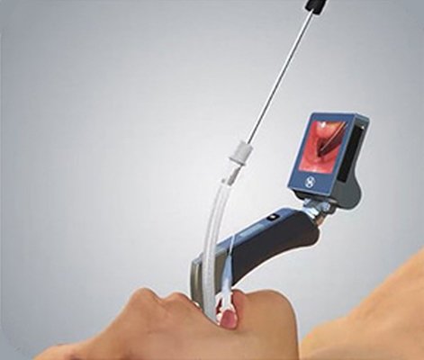 Laryngoscope visuel médical réutilisable d'acier inoxydable avec 5 lames