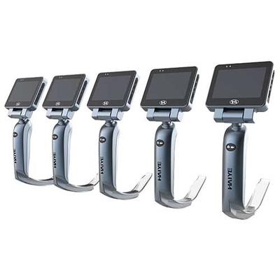 Laryngoscope visuel médical d'anesthésie de 3,0 pouces avec 5 lames jetables