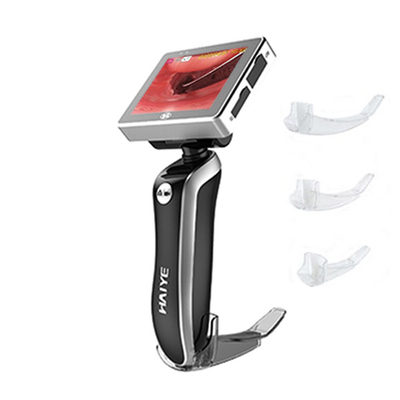 2 millions de laryngoscope visuel tenu dans la main rechargeable portatif de pixel avec les lames jetables