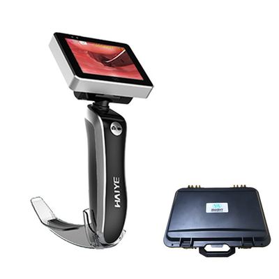 3&quot; laryngoscope visuel médical d'intubation de voie aérienne d'écran avec les lames jetables