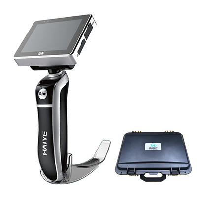 Laryngoscope vidéo médical pour intubation des voies respiratoires avec écran tout-en-un de 3 po avec lames jetables