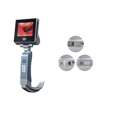 Laryngoscope visuel rigide réutilisable de laryngoscope visuel d'affichage à cristaux liquides de 3 pouces avec 5 lames
