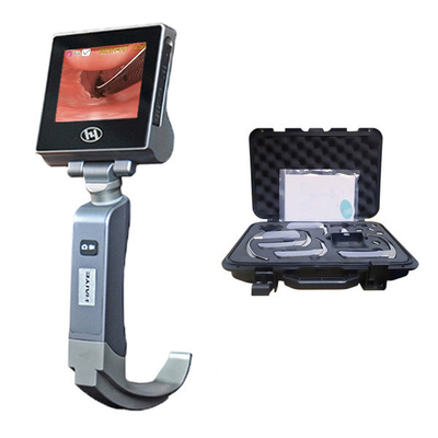 Laryngoscope visuel rigide réutilisable de laryngoscope visuel d'affichage à cristaux liquides de 3 pouces avec 5 lames