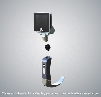 316 acier inoxydable médical HD Digital laryngoscopes visuels d'écran de 3 pouces