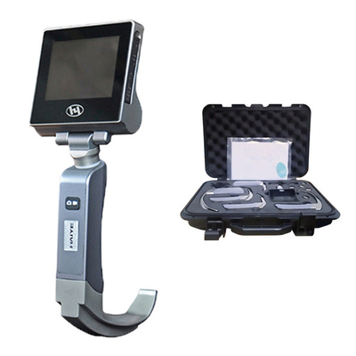 Laryngoscope visuel d'anesthésie médicale avec 5 la carte réutilisable de stockage des lames 8GB
