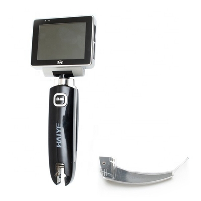 Laryngoscope 1320 visuel optique en plastique de fibre en métal de HYHJ avec les lames jetables
