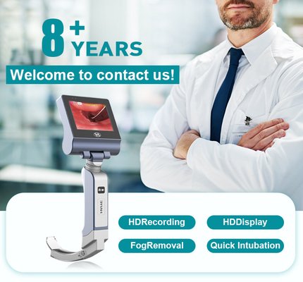 Écran visuel médical 32GB de pouce HD du laryngoscope 3 d'acier inoxydable