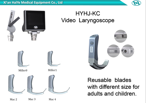 le laryngoscope visuel portatif USB de 1280*720px Haiye a produit