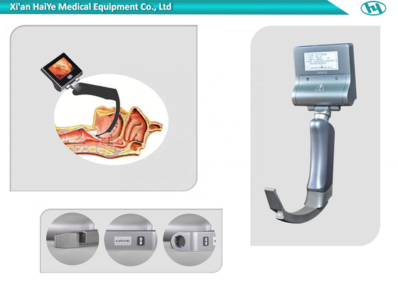 Laryngoscope visuel d'anesthésie rigide OTO-RHINO d'ambulance avec la lame de difficulté
