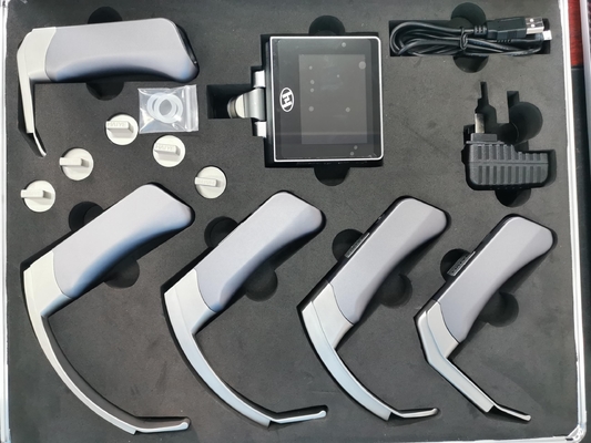 CE visuel réutilisable FDA de laryngoscope de lame de 5 tailles jetable