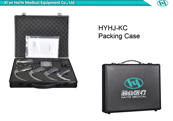 Vidéo portative ISO13485 FDA d'intubation de laryngoscope d'acier inoxydable de lentille distale